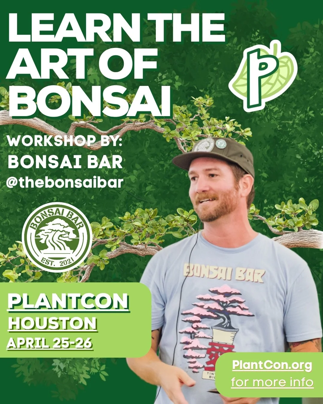 🌳Sign up for a Beginner Bonsai Workshop!

Ever wanted to learn the art of bonsai? Join Bonsai Bar for a 90 min  beginner bonsai workshop! 

💚Their team will provide everything you need to learn how to create and care for your very own tiny tree 🪴 