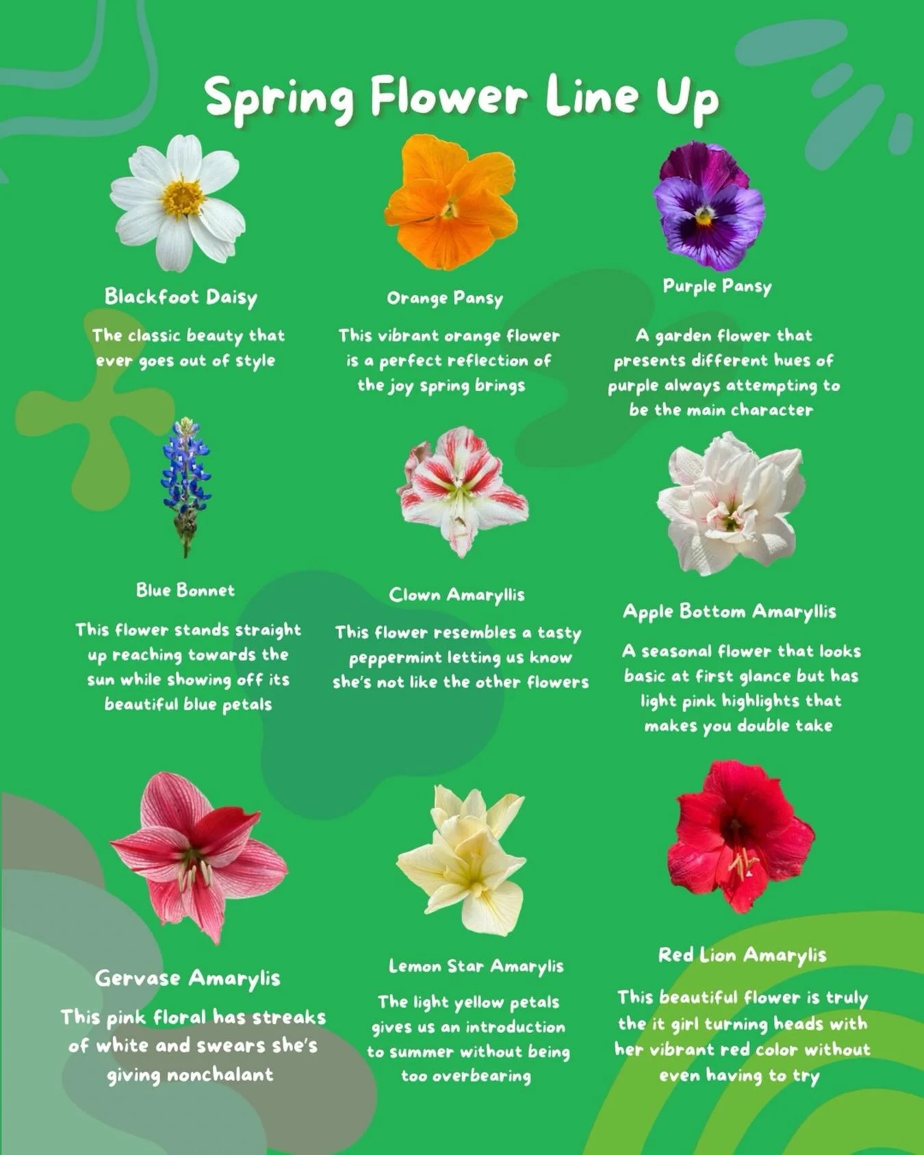 🌷&nbsp;We can&rsquo;t stop reminiscing on the beautiful flowers at Houston Botanic Garden! We love to talk about our plants but we can&rsquo;t forget about our flowers. 

🤔&nbsp;Which flower is your favorite bestie? 

💚&nbsp;What&rsquo;s a flower 