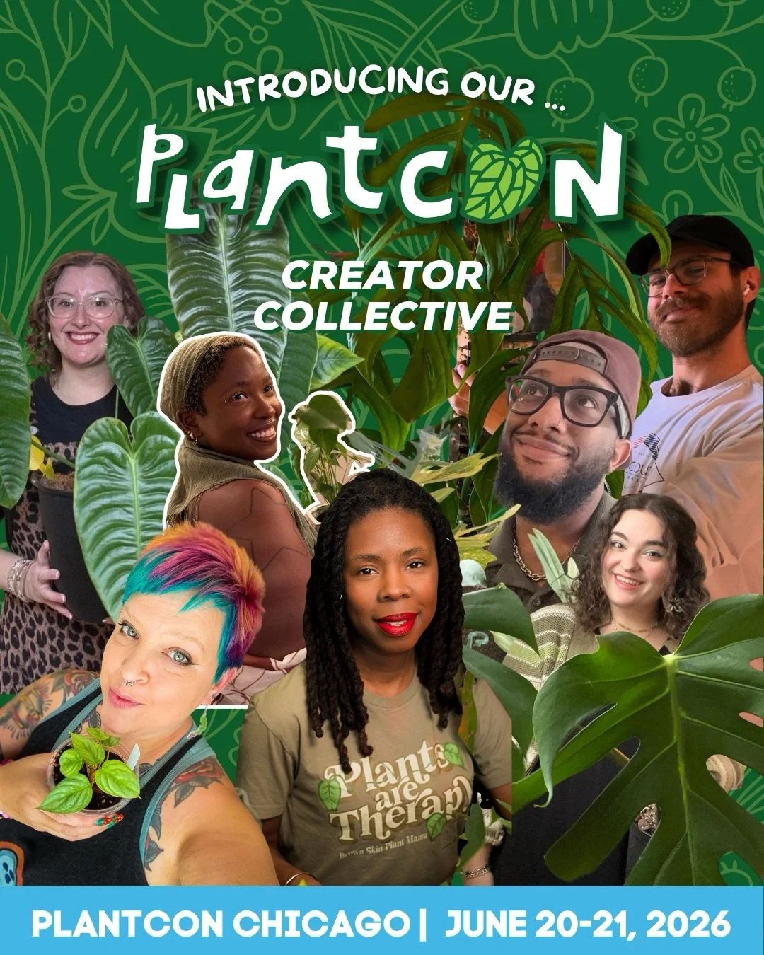 🎉🫘CHICAGO! We are so beyond excited to share our Chicago Creator Collective! 

We have such an enthusiastic group, and even a returning star🤩 

💋🌱Follow them, show them love, and watch out for their PlantCon content! They might slip in a code&he
