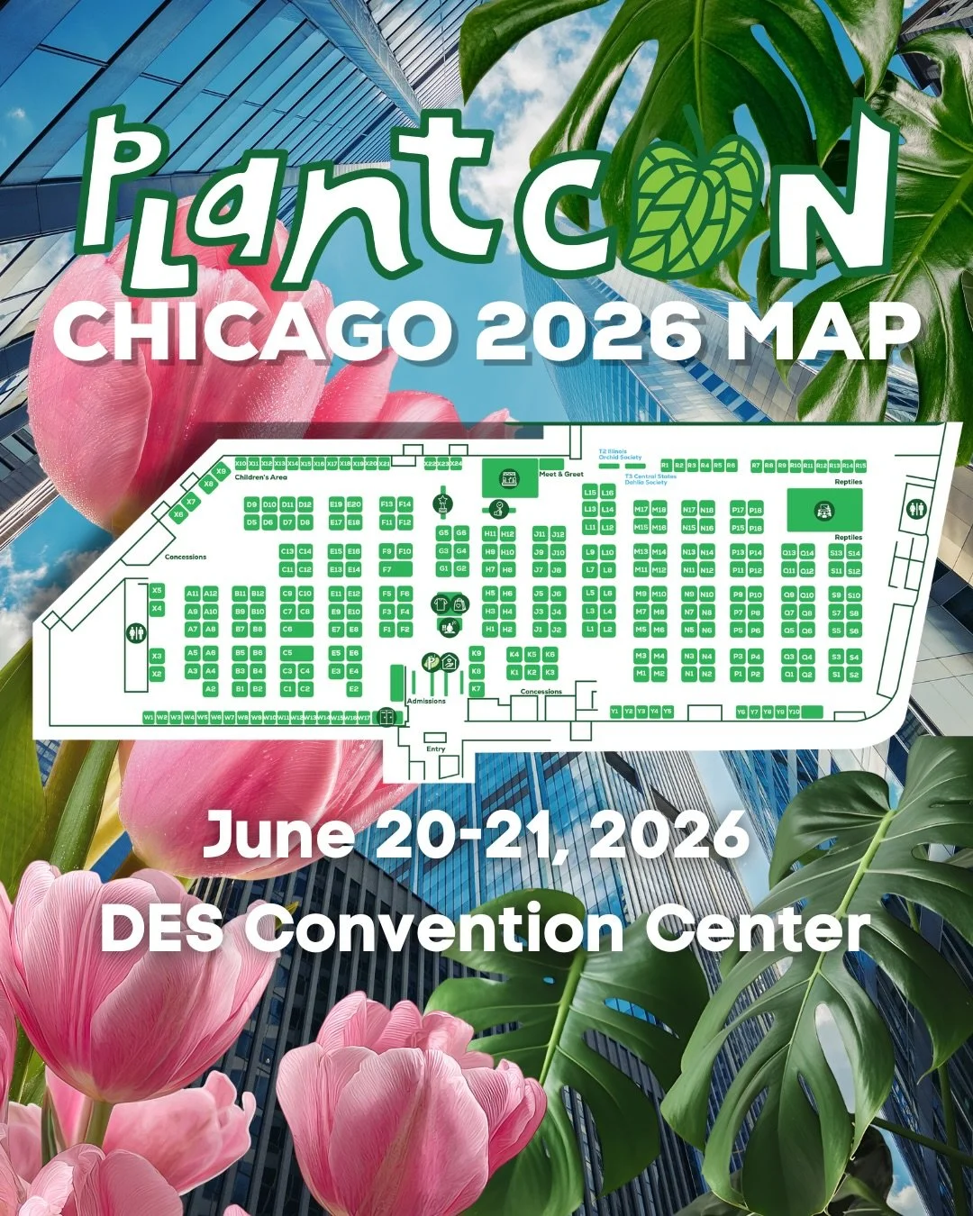 📣Alright babes. Get the books out and start plotting your way around PlantCon Chicago!

🌈We have some of the most amazing exhibitors in the nation, so you&rsquo;re gonna need some time to plan this out.

🌱Plants, reptiles, artisans, and oddities. 