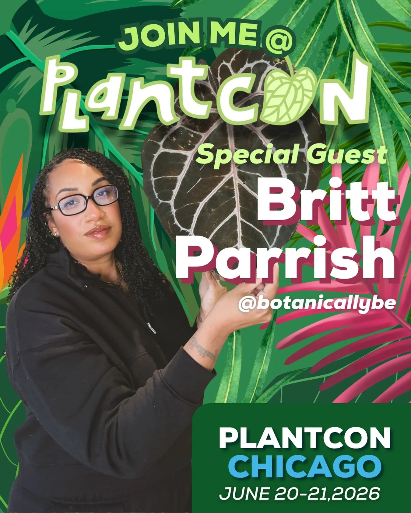 📣YES BESTIES YOU HEARD IT. BRITT IS BACK AT IT AGAIN. 

🌱We are so excited to say @botanicallybe will be hanging out at PlantCon &amp; hosting her AMAZING workshops! You ready? 

💰💎Buy 3 or more tickets and save $$$!

⭐️🎟️SKIP THE CROWD and grab