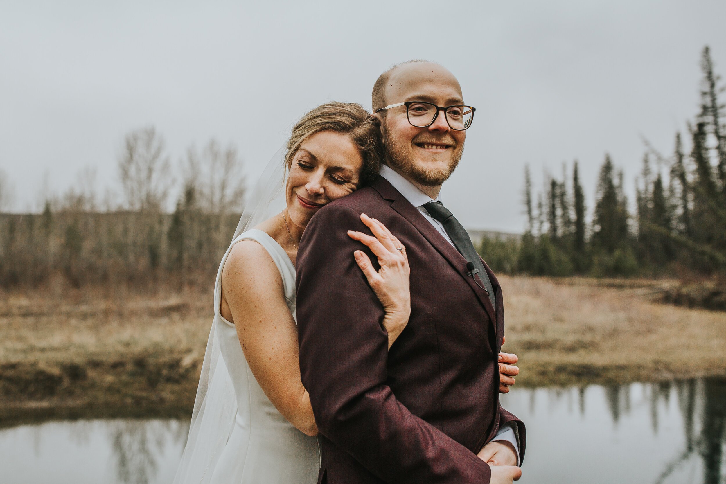 Intimate-Calgary-Forest-Wedding