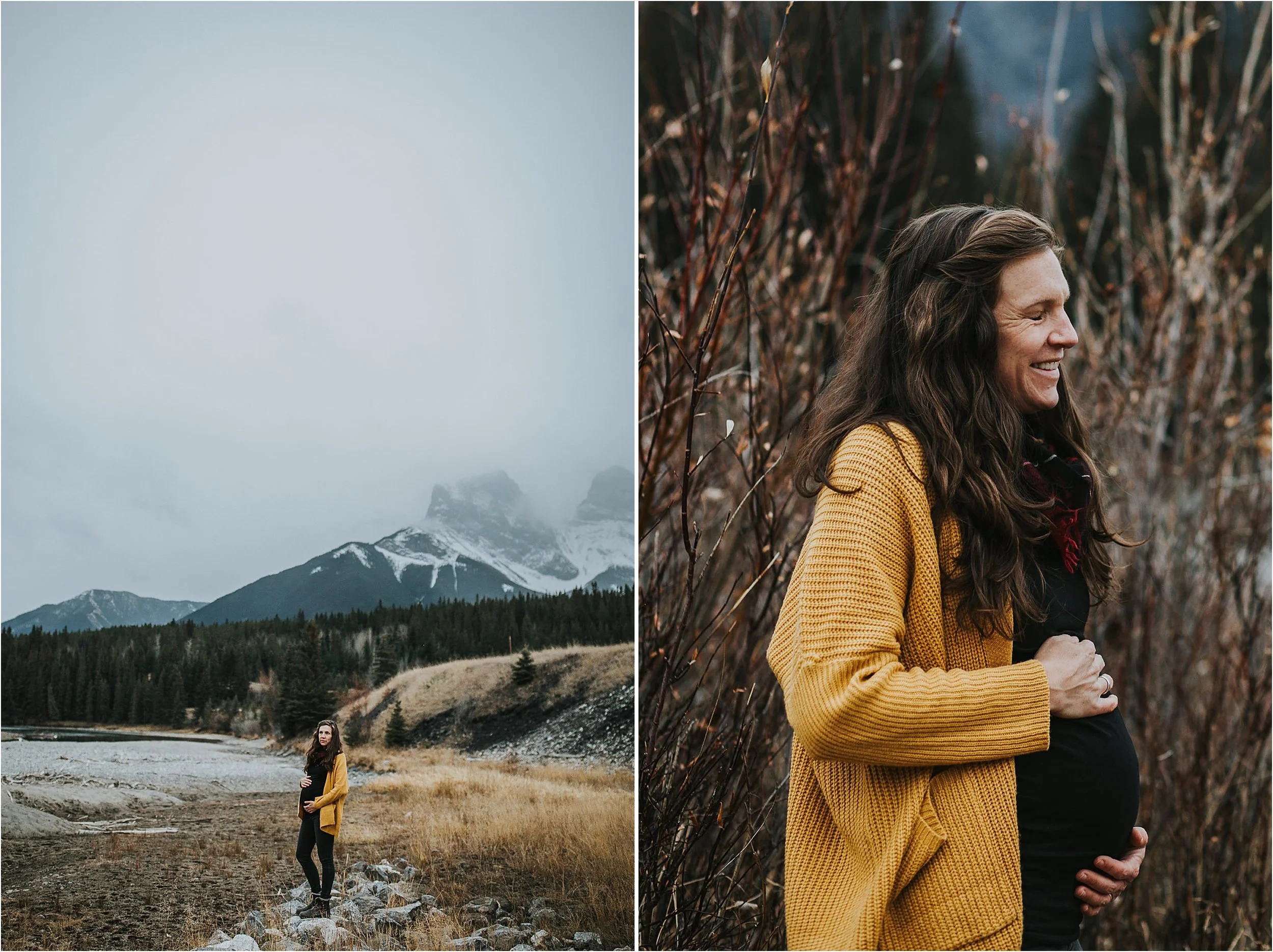 Woodsy-Canmore-Maternity-Session