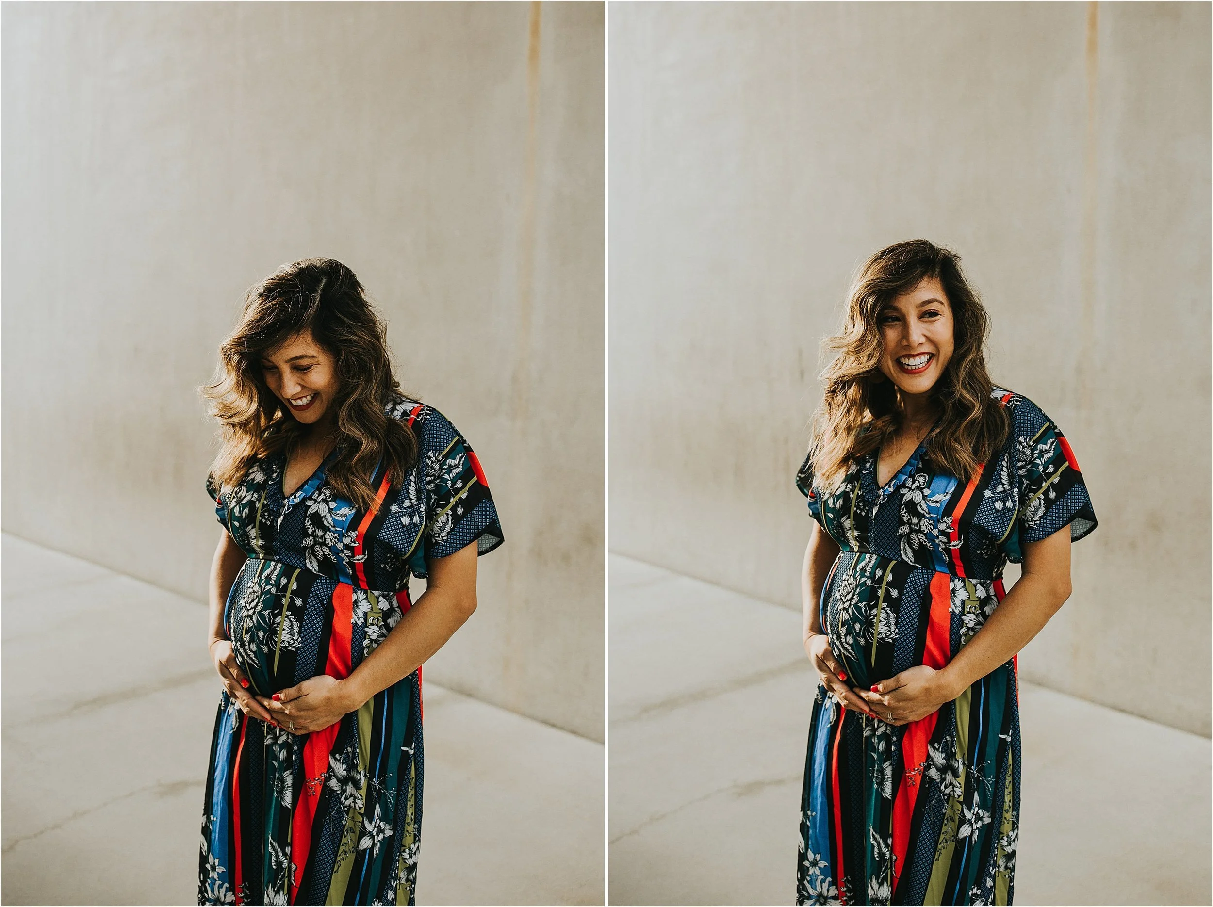 Colourful-Downtown-LA-Maternity-Session