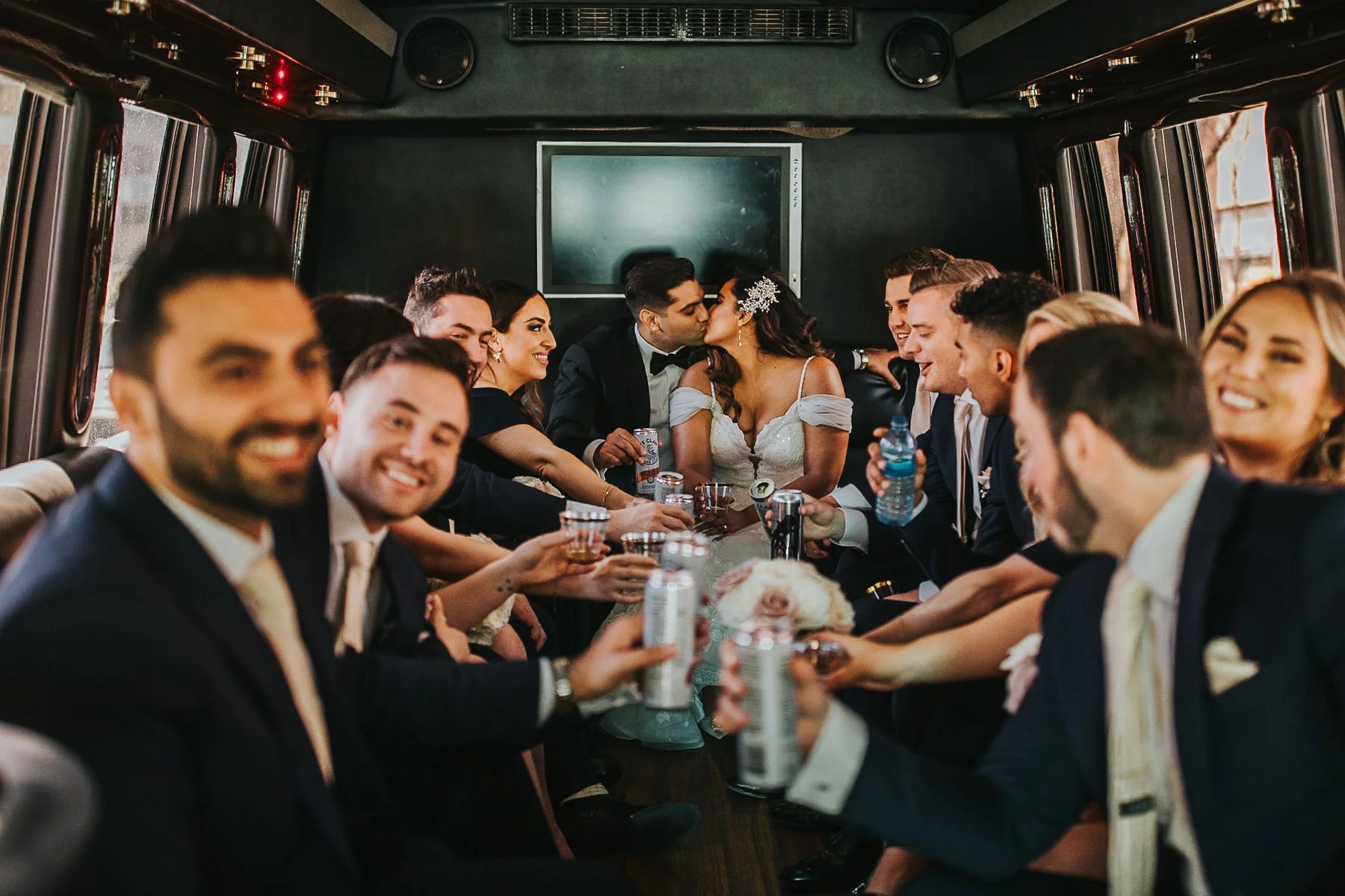 Limo Wedding Photos 