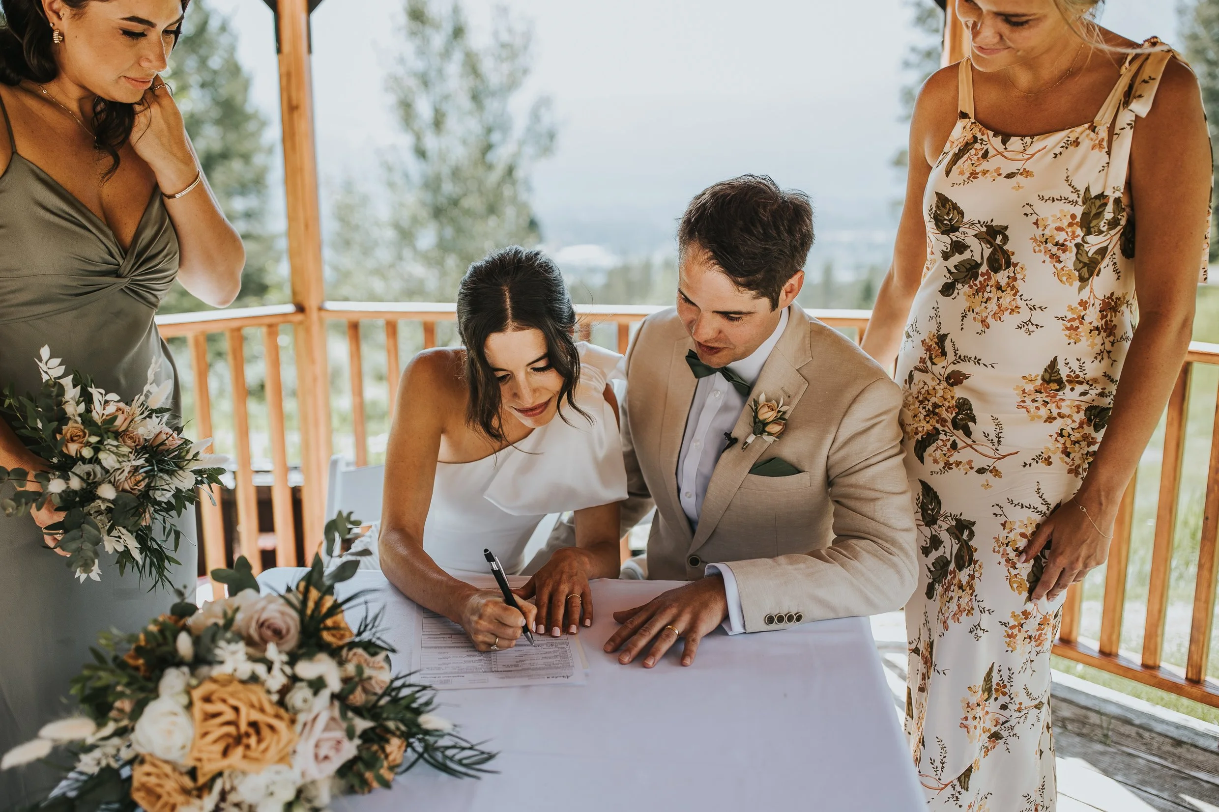 Modern Canmore Wedding 