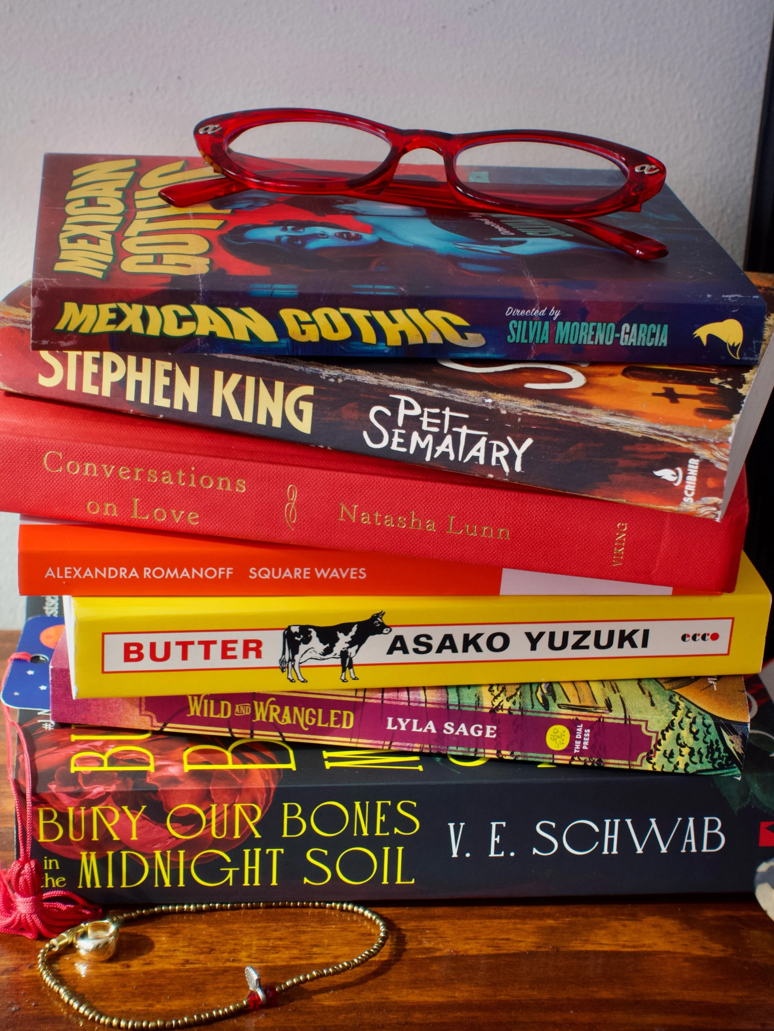 My October reading list&hellip;

Some future version of me will be jealous of current me for how many bangers I&rsquo;ve been reading lately &mdash; the slump IS GONE and I hope it stays gone till the end of the year. 
For now, I&rsquo;m just staying