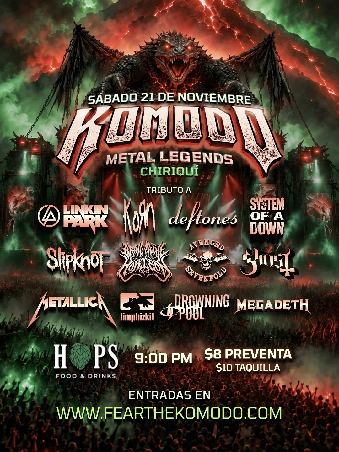 Komodo Metal Legends Chiriquí
