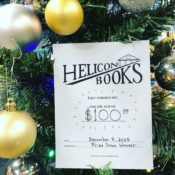 Sorry, gang. We're late in announcing the winner of our $100 gift card - partly because it took some time for our emissaries and henchmen, our bookselling Nazg&ucirc;l, to track down said winner, and partly because the demands of the retail season ke