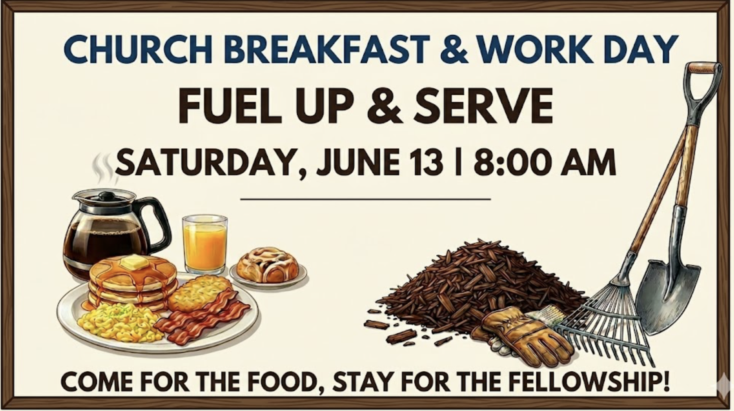 Free Breakfast and Mulch Day