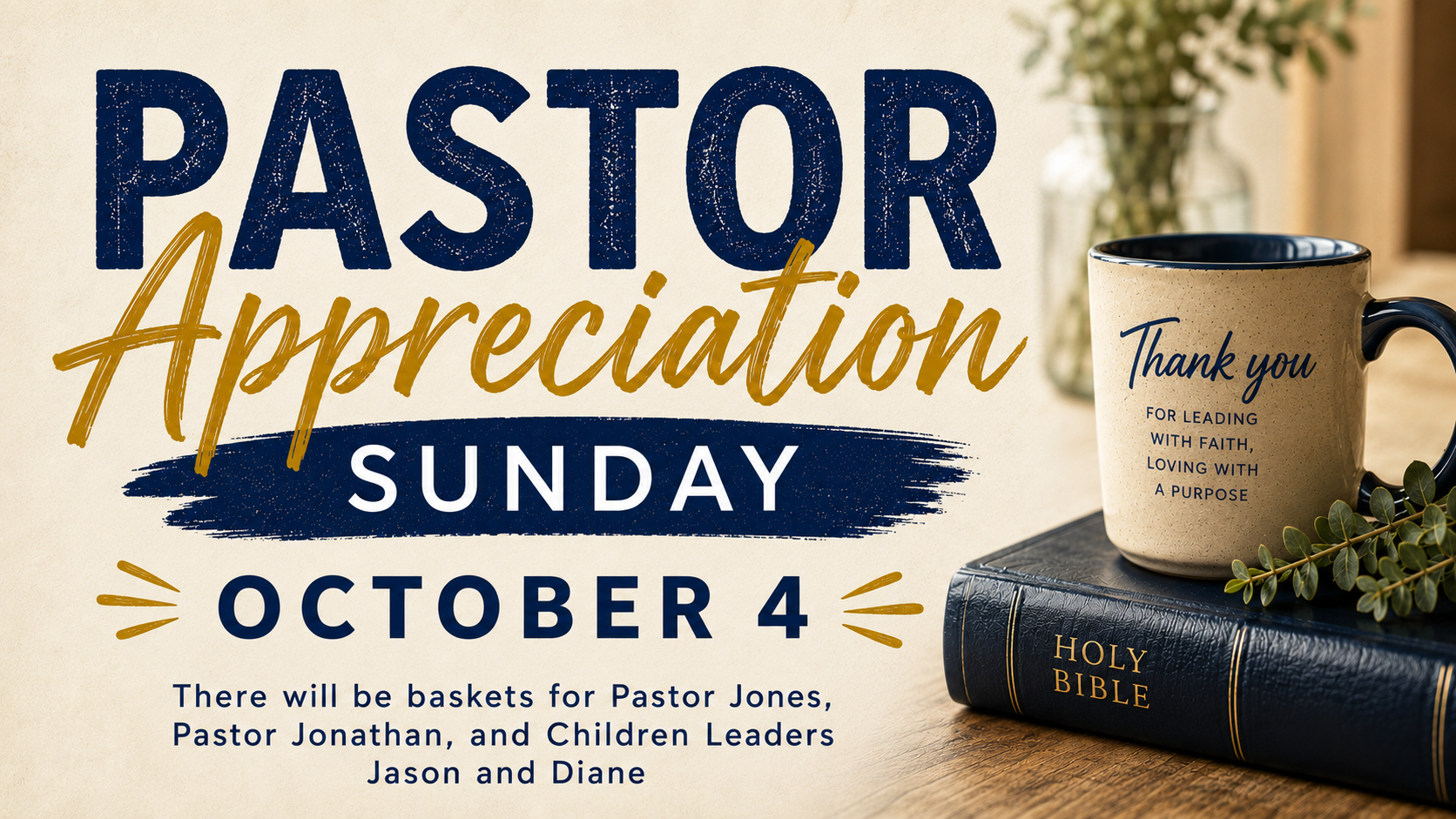 Pastor Appreciation Sunday