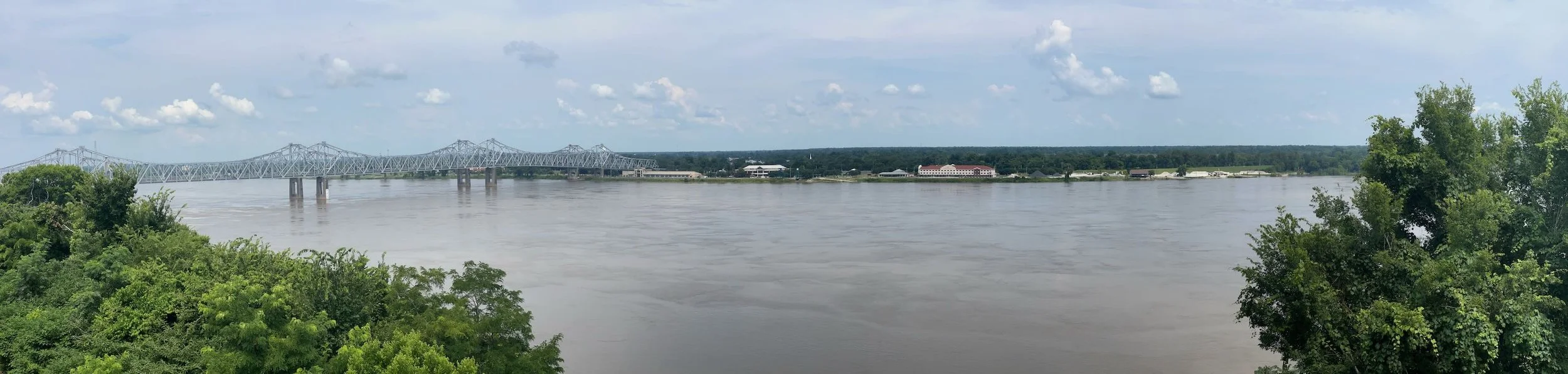 The Mississippi at Natchez, a fine old Southern town steeped in history
