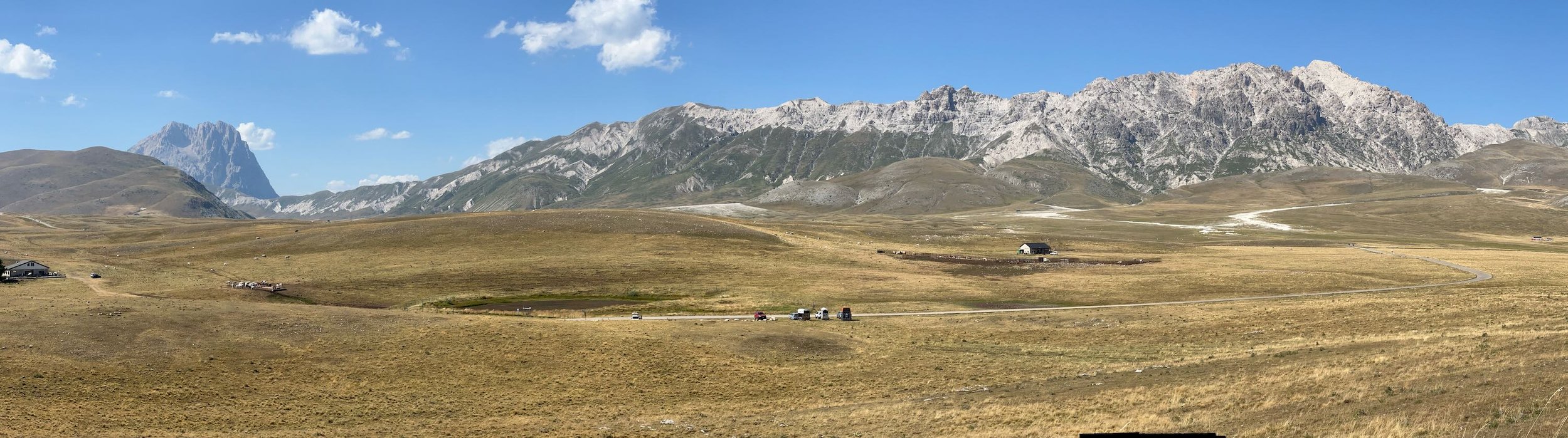 ‎⁨Parco Nazionale del Gran Sasso e Monti della Laga⁩, ⁨Calascio⁩, ⁨Abruzzo⁩, ⁨Italy⁩,  It's like driving through West Texas but a lot higher. This is one of Italy's largest protected natural areas, primarily located in Abruzzo, Italy's least touristy