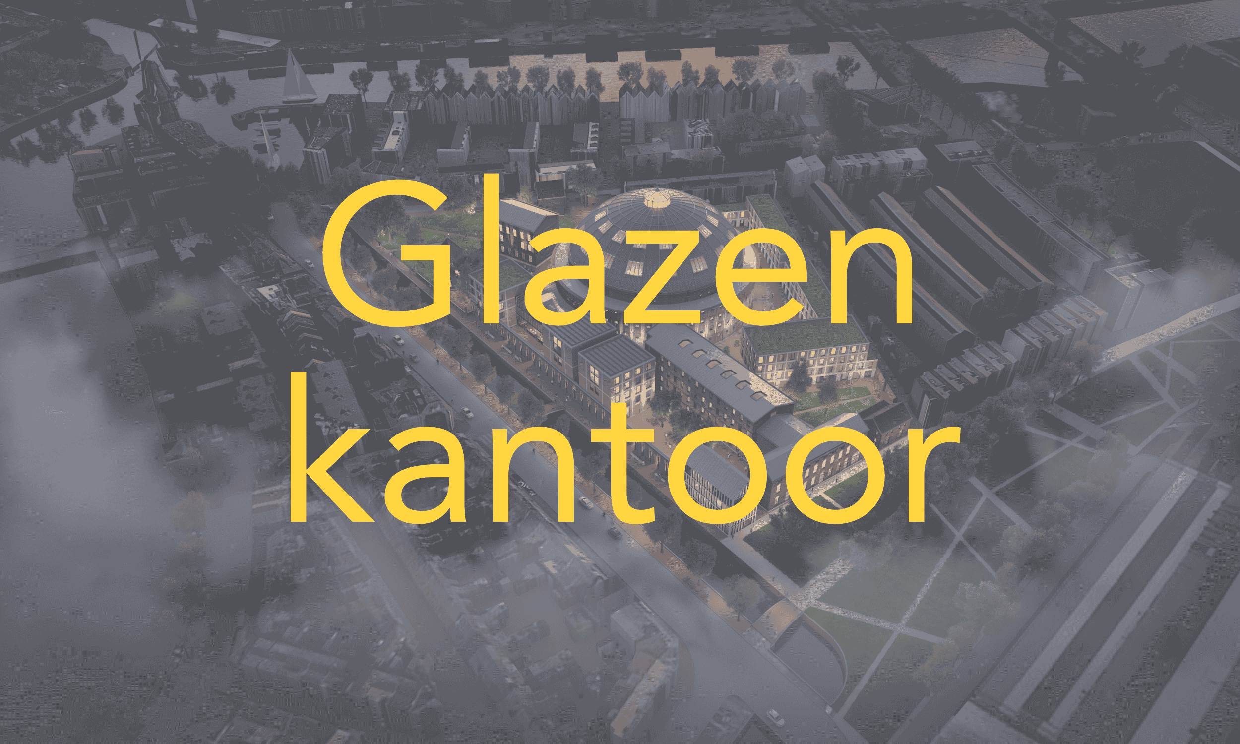 Glazen kantoorruimte