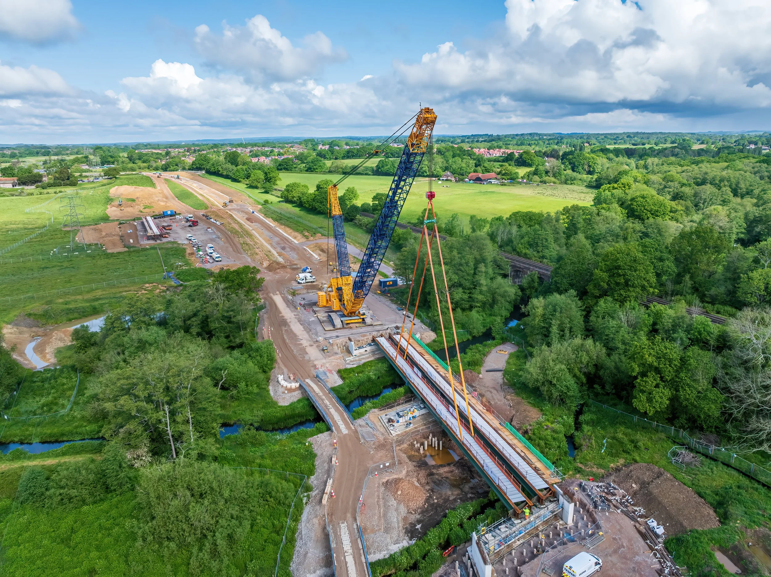Infrastructure drone monitoring Hampshire