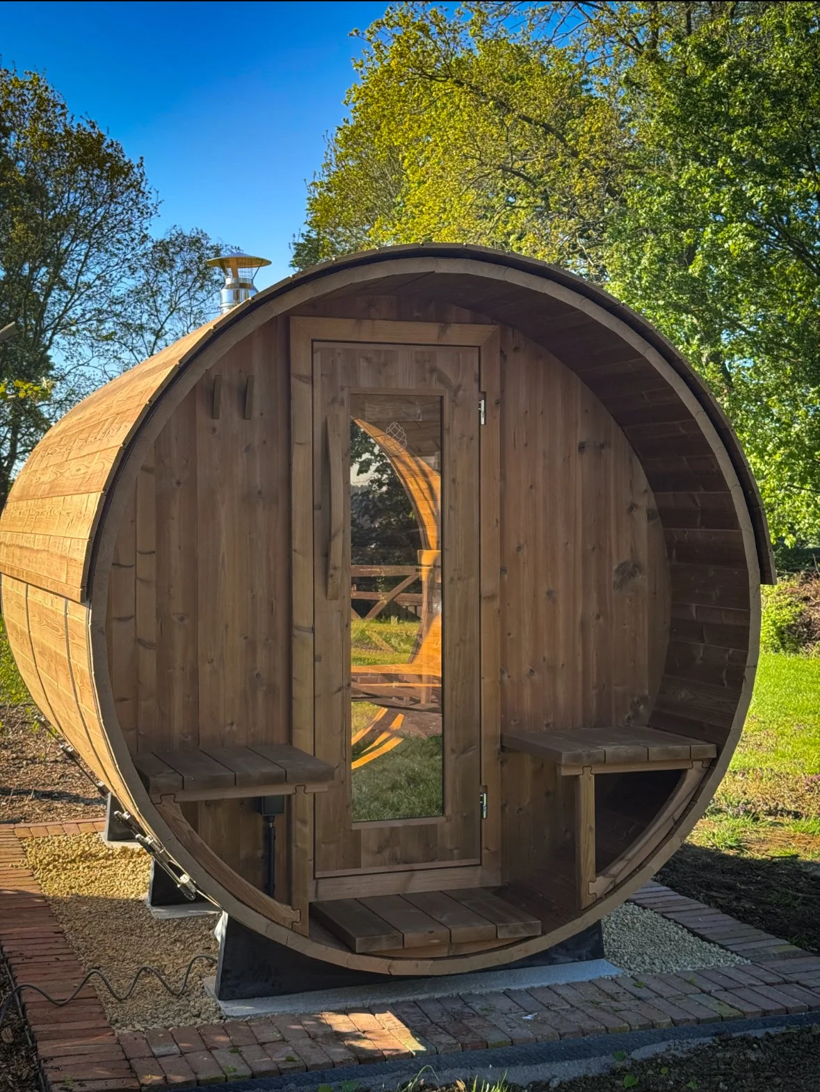 Barrelsauna op maat in schaffen door Wellnez Atelier