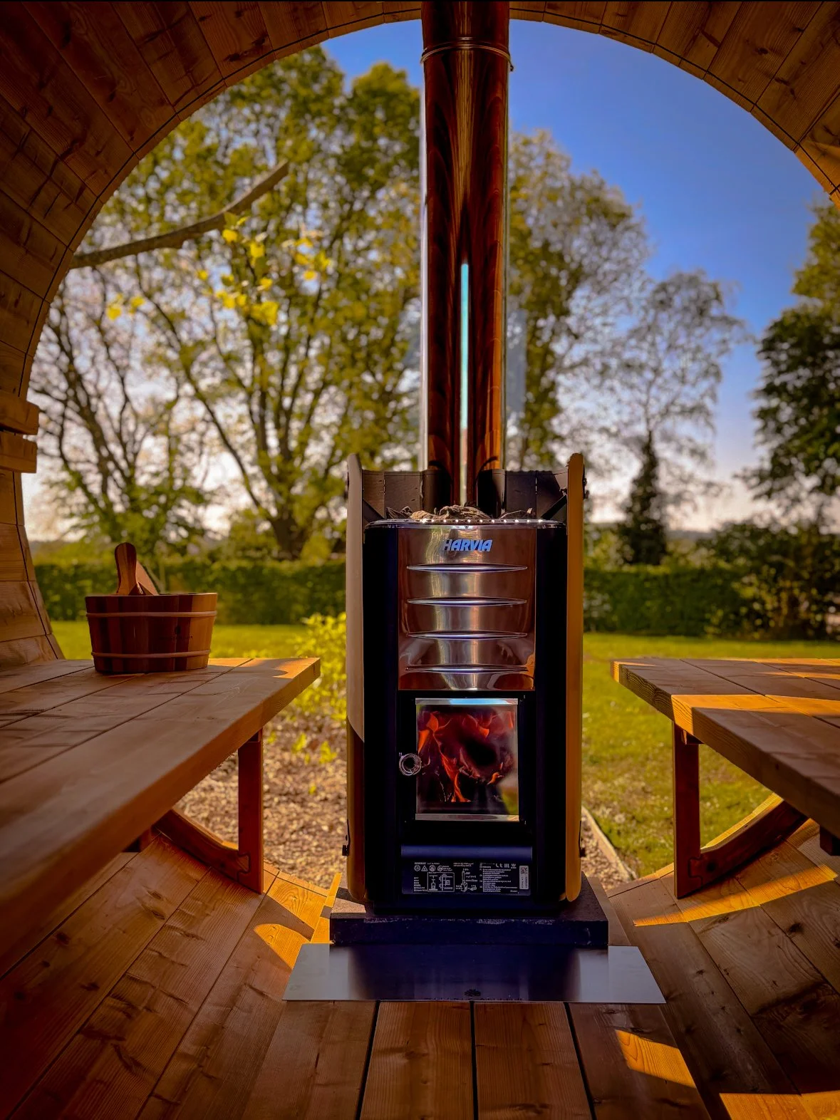 Barrelsauna op maat in schaffen door Wellnez Atelier