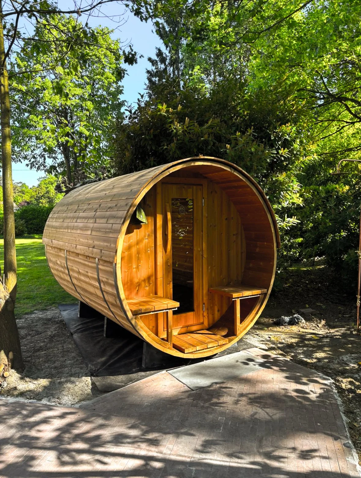 Barrelsauna en hottub in Heverlee Wellnez Atelier