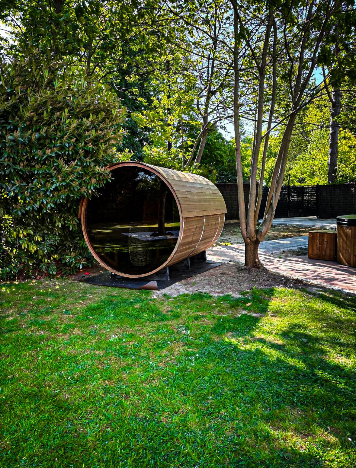 Barrelsauna en hottub in Heverlee Wellnez Atelier
