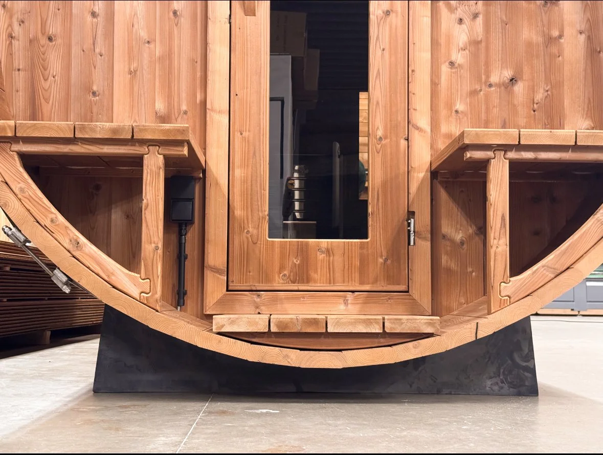 Een rubbere basis voor je barrelsauna van Wellnez Atelier is flexibeler en duurzamer