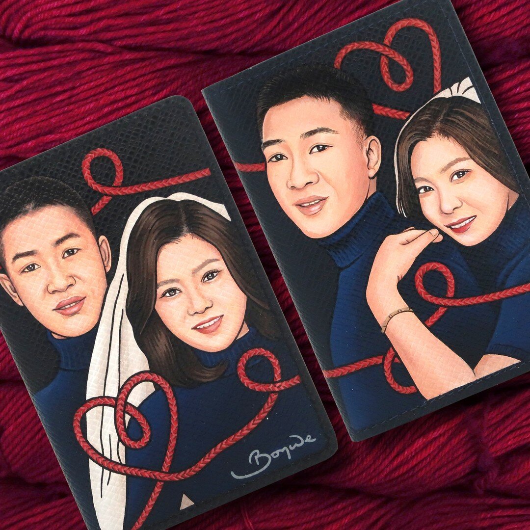 What is the ultimate gift for your partner, you ask?
Two Boyarde jigsaw artworks!

In Chinese culture, the red line/yarn connects the two lovers 🧶 So, for the lovely newlyweds, Boyarde has painted two brilliant portraits with red threads connecting 