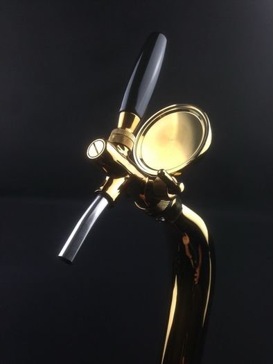Single Adjustable Tap Taps Cobra Tower Font With Chiller Tube And Python For Beer Cider Gold1.jpg