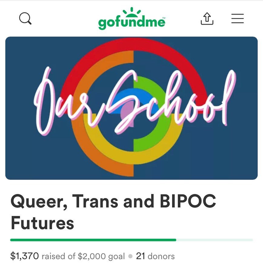 Help us get to 2k! With this money we can fund things like free courses and workshops for queer and trans young people! 

#birthday #fundraiser #50thbirthday #donation #classes #education #trans #queer #lgbtq #youth #unschooling #onlineclasses #trans