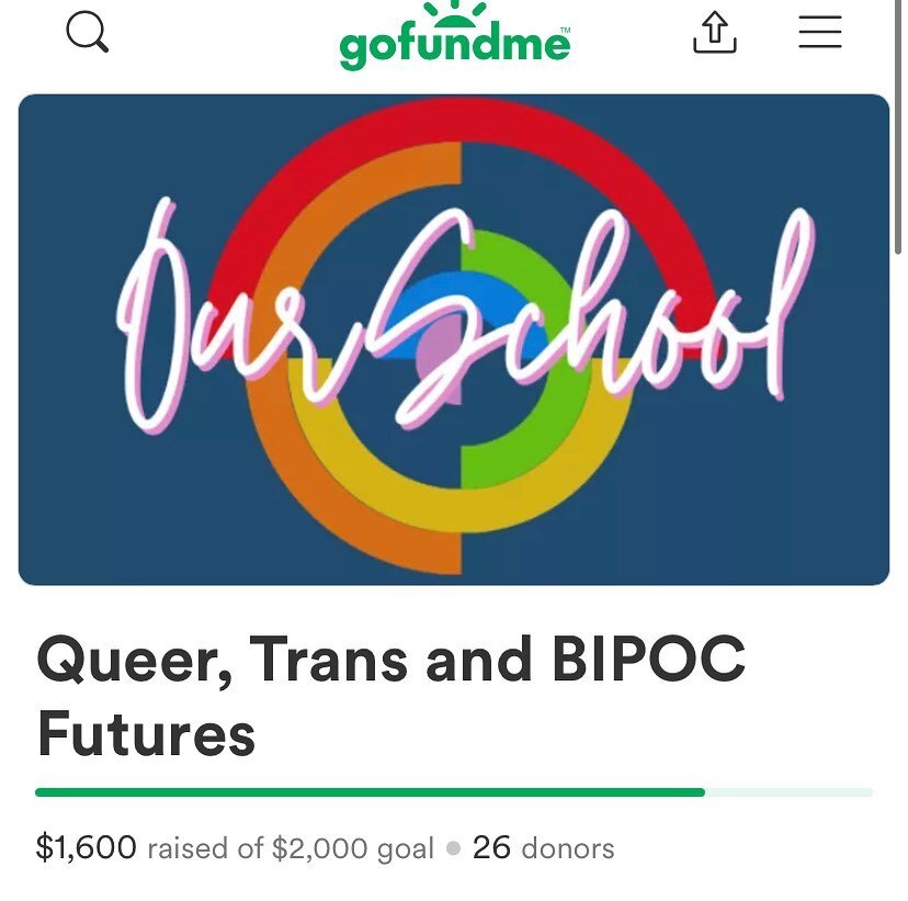 Only $400 to go! Thank you to everyone who has donated so far! Please keep sharing so we can meet our goal&mdash;can we hit it by Monday???

#fundraiser #gofundme #lgbtq #queer #bipoc #blm #trans #enby #mlm #wlw #transrights #itsourschool #birthday #