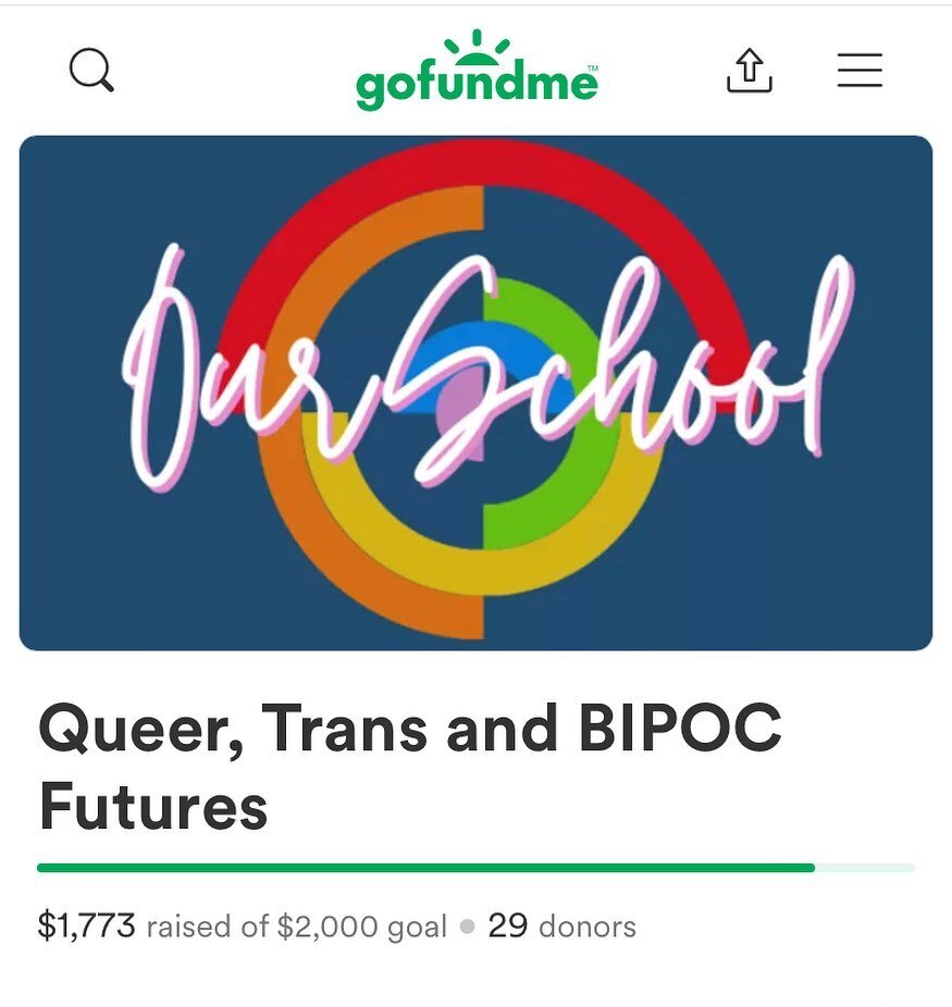 Only $227 to go! Help us make our co-founder&rsquo;s 50th birthday goal! Link in bio 

#fundraiser #lgbtq #trans #enby #transhealthcarenow #transgender #education #classes #nonprofit #itsourschool #blm #BIPOC #blacktranslivesmatter