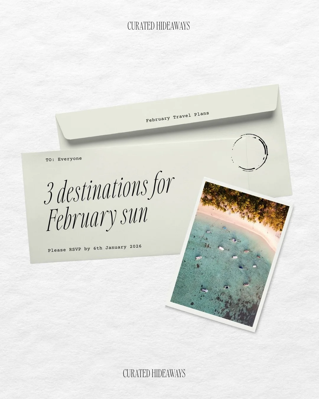 Half-term is closer than you think, and the best spots always go first.

We&rsquo;re planning February escapes that feel warm, easy, and genuinely enjoyable for everyone (yes, even you). Trips where the sun shows up, the logistics disappear, and the 