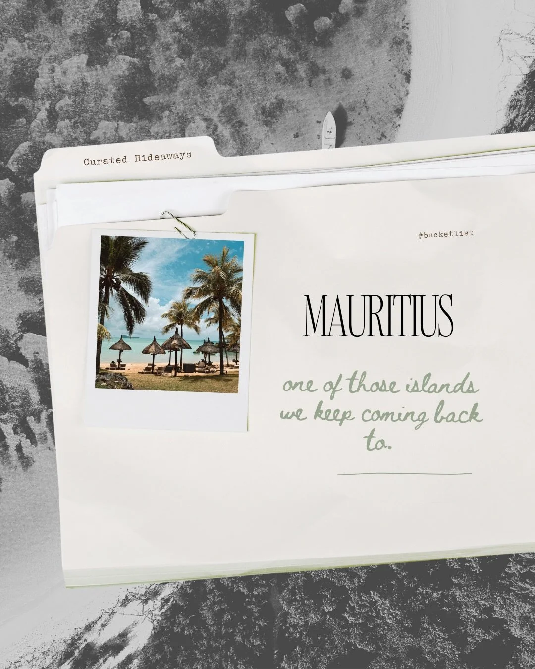 Some destinations you visit. Others stick with you long after you&rsquo;ve unpacked. 🌊

Mauritius, out in the Indian Ocean, is the latter &mdash; turquoise water, warm beach days, and that rare feeling of truly switching off. 

There&rsquo;s more th