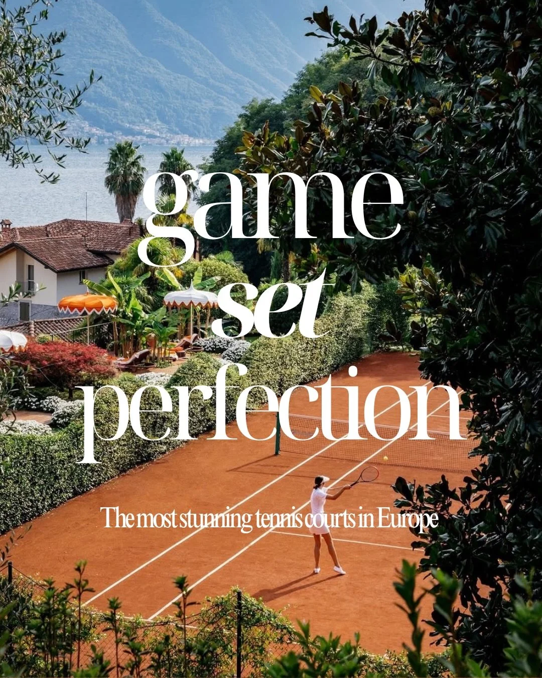 Forget the Wimbledon queue. Europe&rsquo;s most jaw-dropping hotel tennis courts are waiting for you, and the views alone are worth packing your whites for. 

From the Amalfi cliffs to the Swiss Alps, here&rsquo;s where to serve in style 🎾✨

🇮🇹 Il