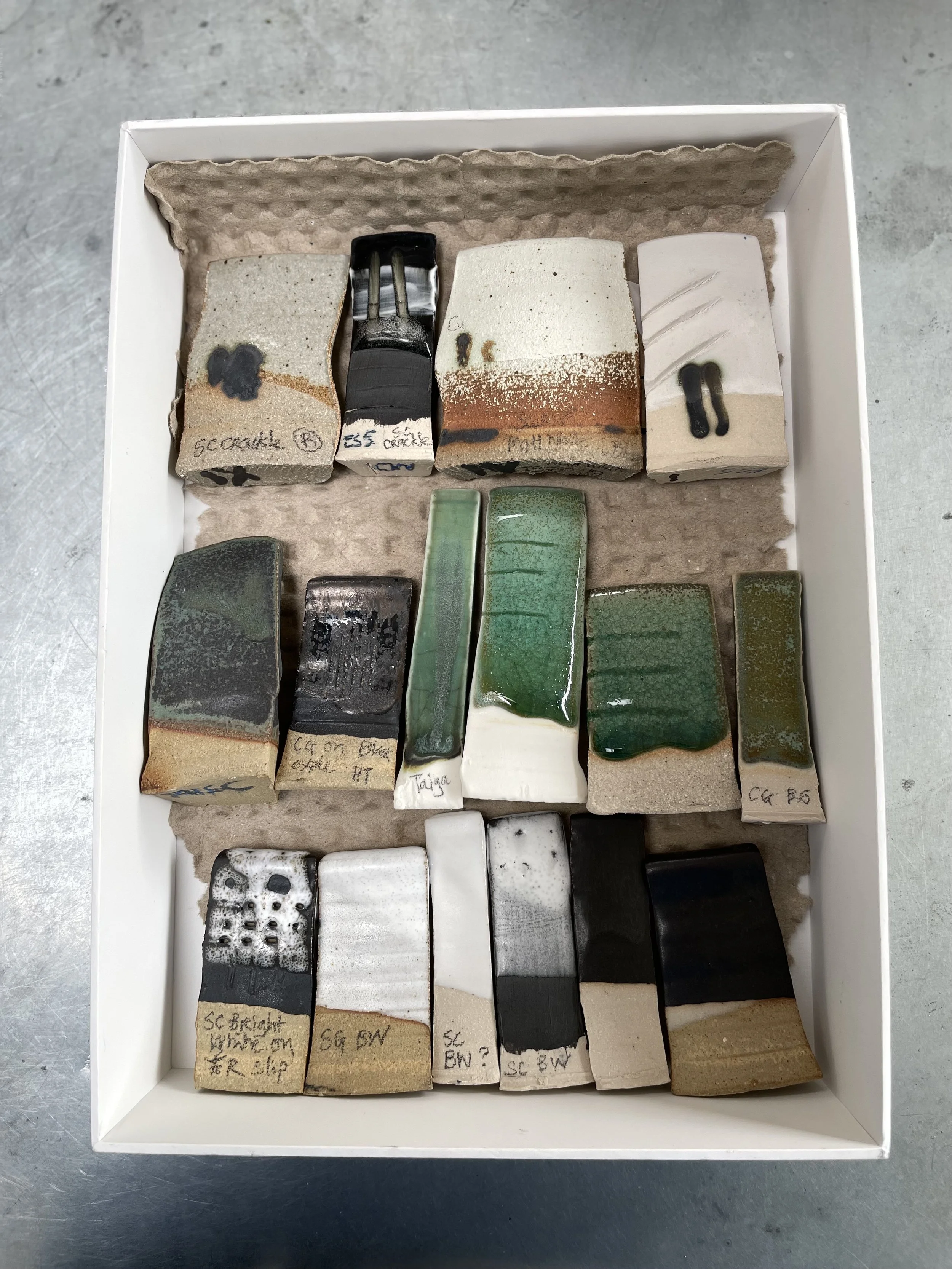 Glaze Test Tiles Spring 2025.jpeg