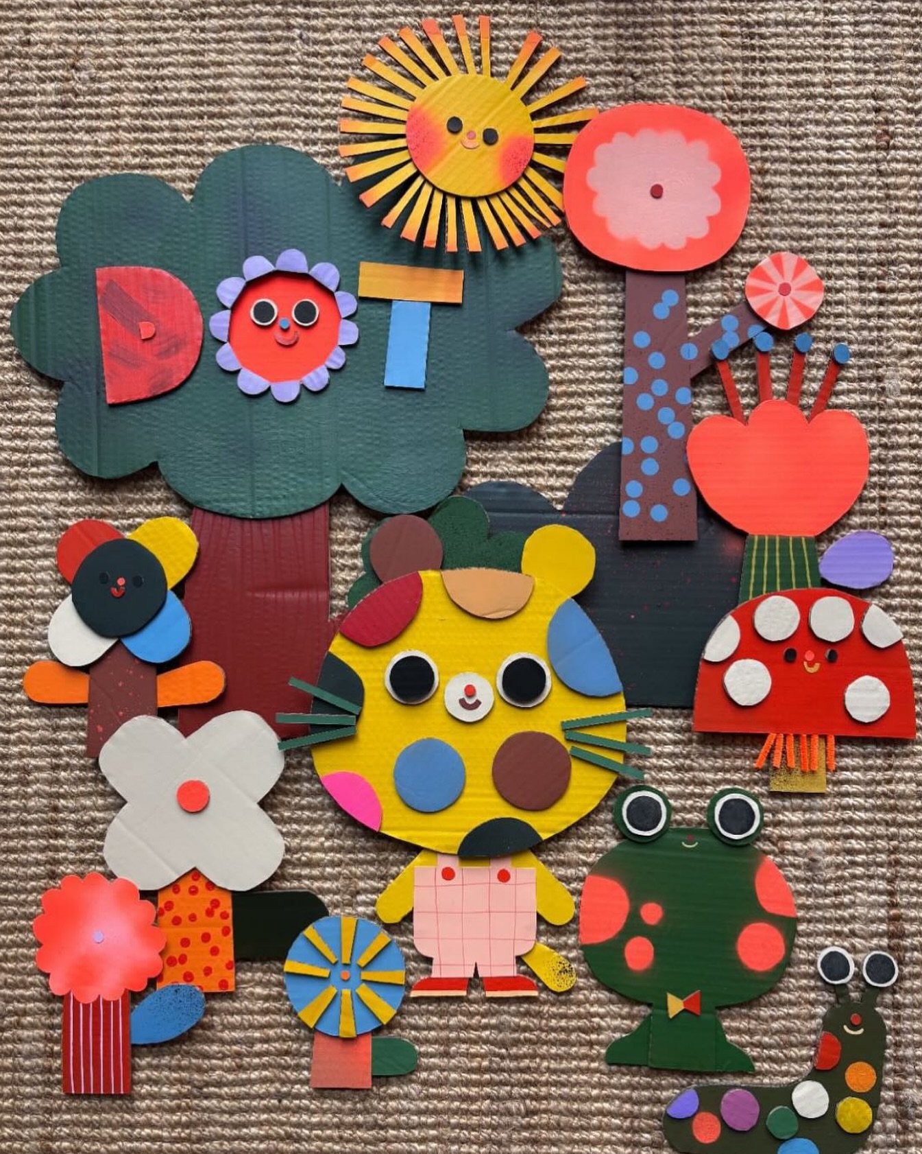 Carly&rsquo;s been busy making this beautiful window display for our DOT STORY &amp; CRAFT session at @papercatbooks, Herne Hill at 10.30am this coming FRIDAY, 6 June&hellip;. come along!
