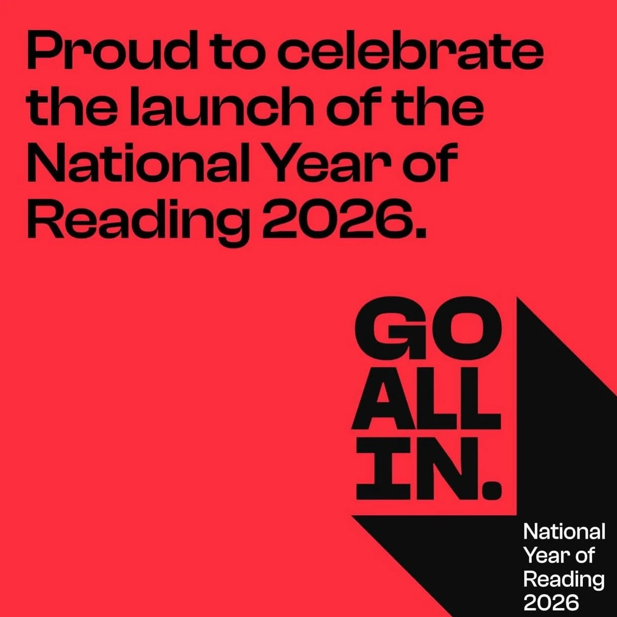 Hooray! The National Year of Reading 2026 officially launches TODAY!

I&rsquo;m so excited to be an Ambassador for this brilliant new campaign from the @educationgovuk and @literacy_trust which encourages us to #goallin and get READING - because it d