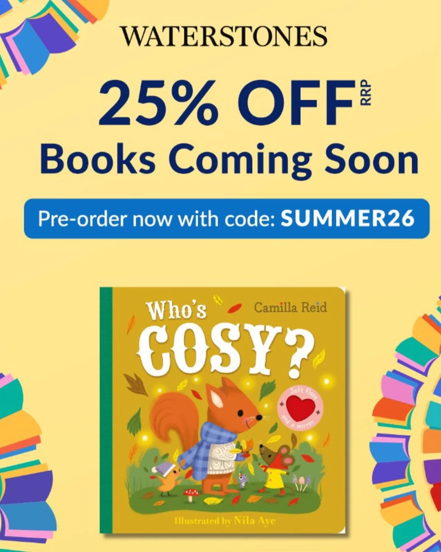 This fab pre-order discount is available from now until Friday 25 July! Click in the link in my bio!
 
Thank you for selecting us, @waterstones 🙏❤️