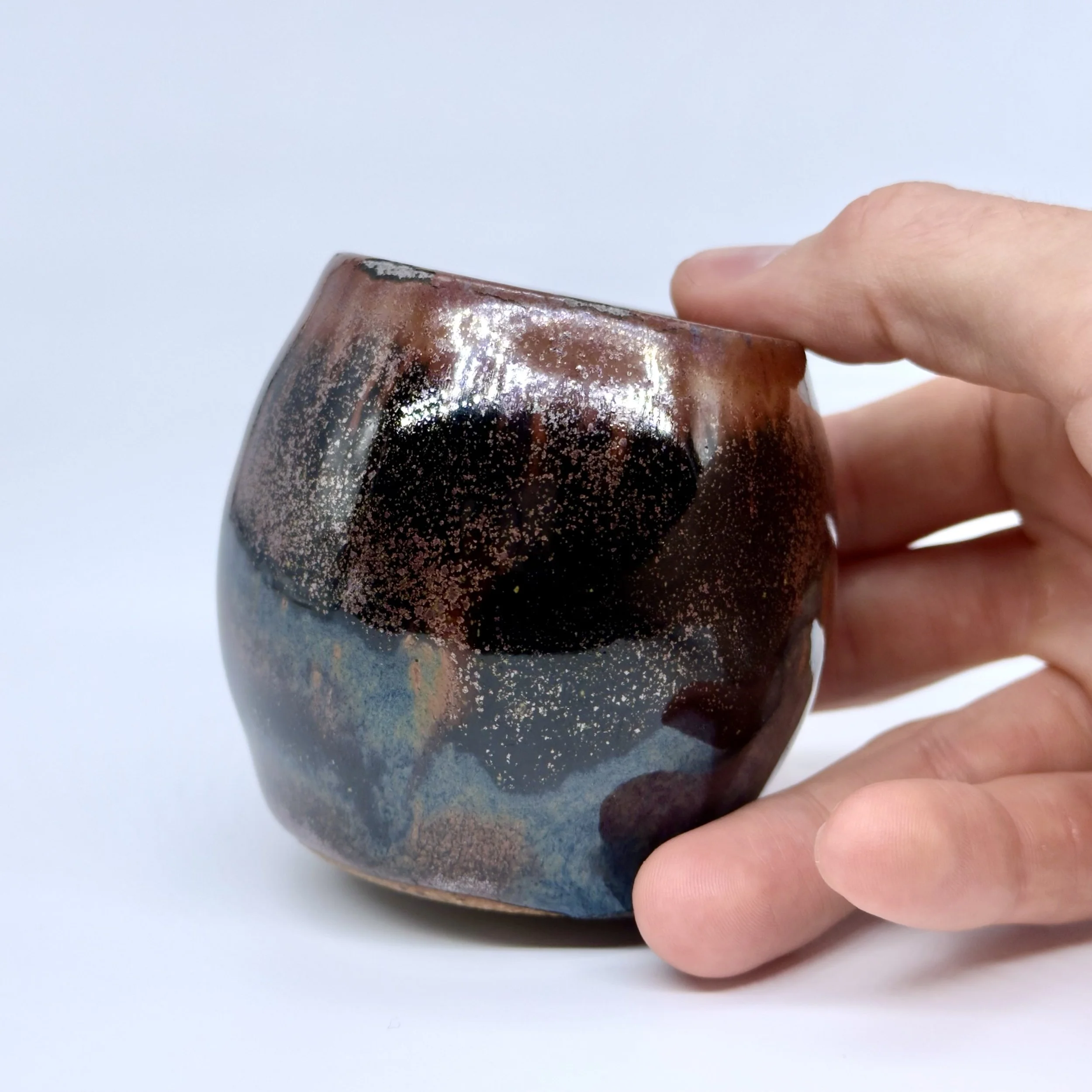 Tenmoku Blue Espresso Cup