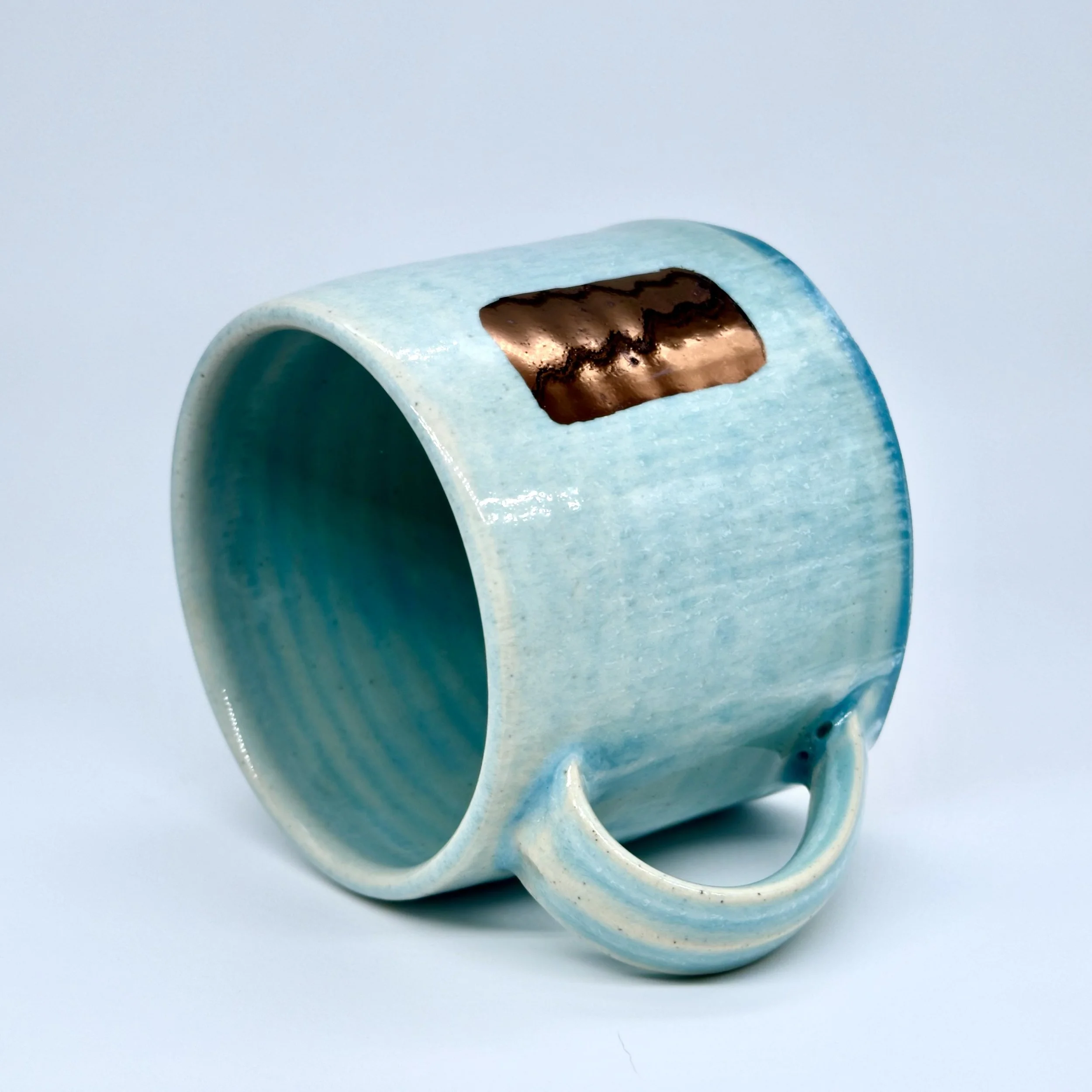 Aqua + Copper Mug #3