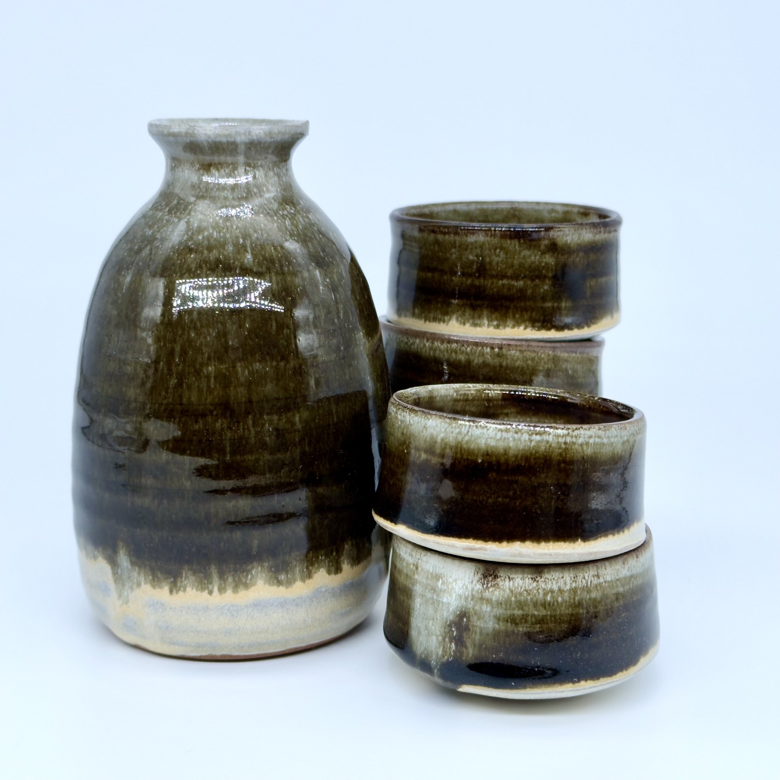 Black & Yellow Sake Set