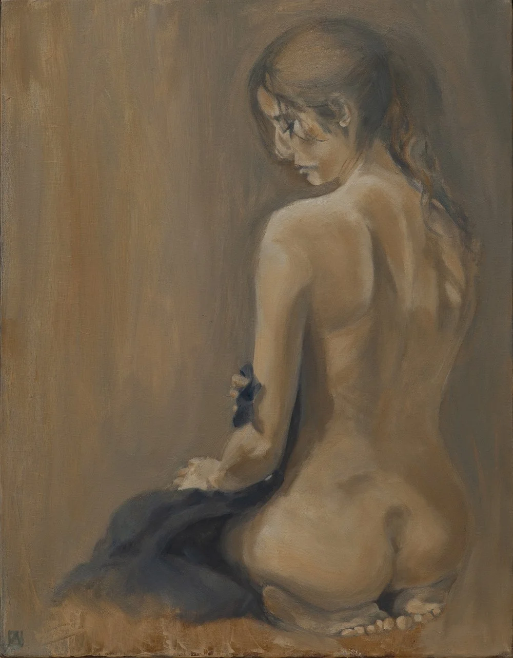 White, Ocher And Blue   
Oil on canvas, 34 x 44cm