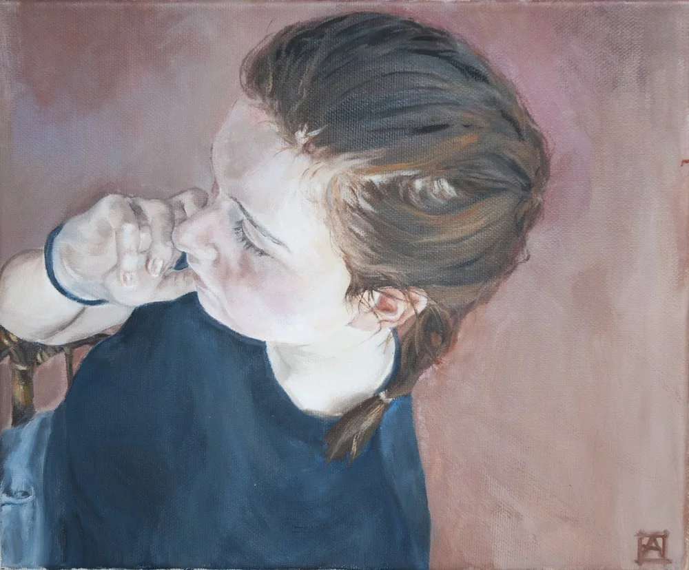 Emma 
Oil on canvas, 35 x 30cm - SOLD
