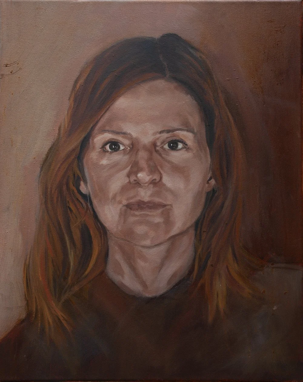 Self-Portrait In Lockdown  
Oil on canvas, 40 x 50cm 