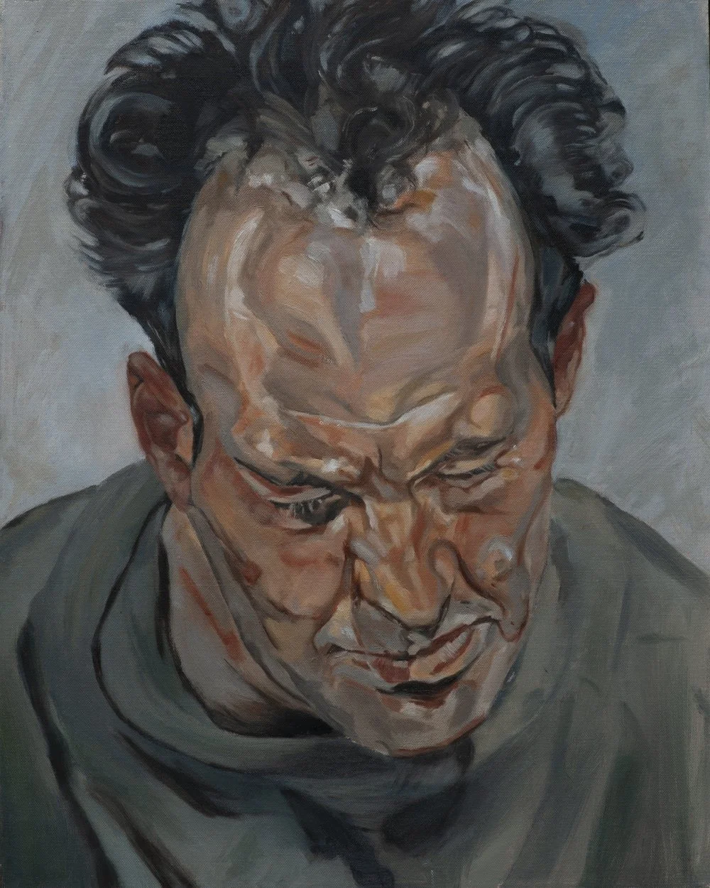 Homage To Lucian Freud   
Oil on canvas, 40 x 50cm