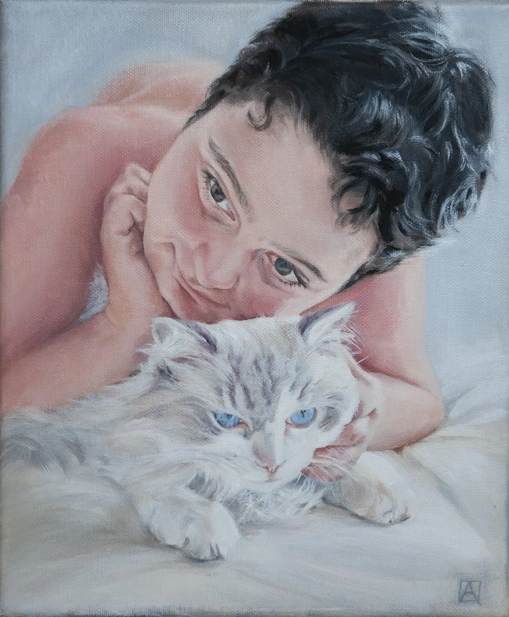 Luca  
Oil on canvas, 35 x 30cm - SOLD
