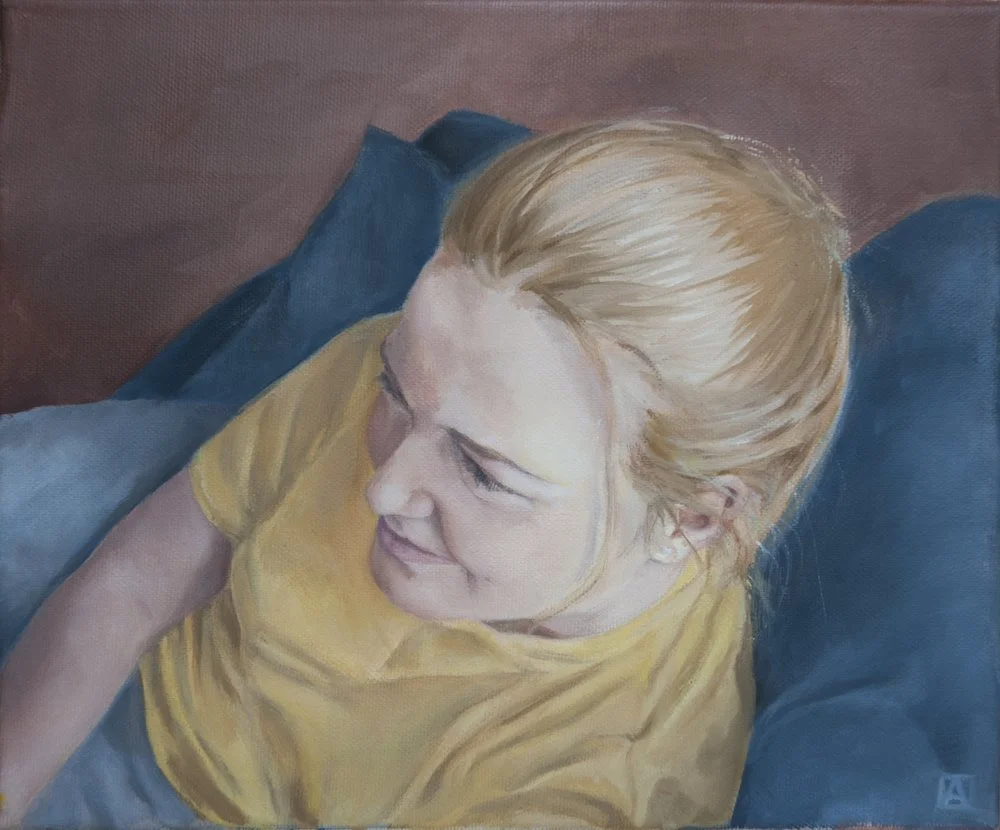 Zoe   
Oil on canvas, 35 x 30cm - SOLD
