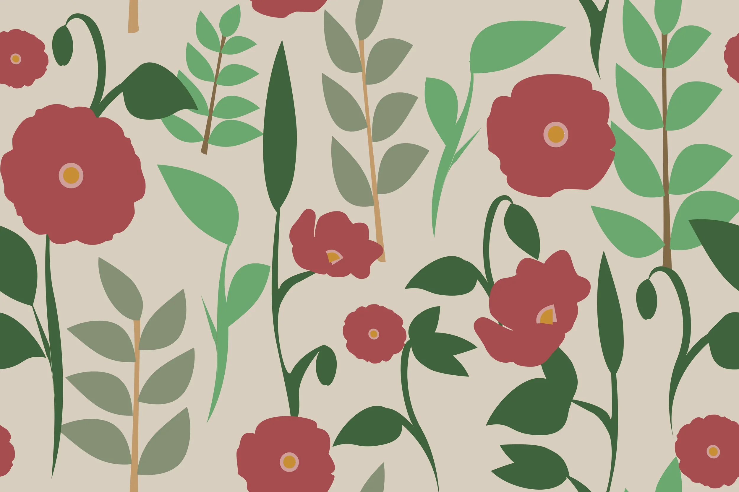Création motif fleurs v1