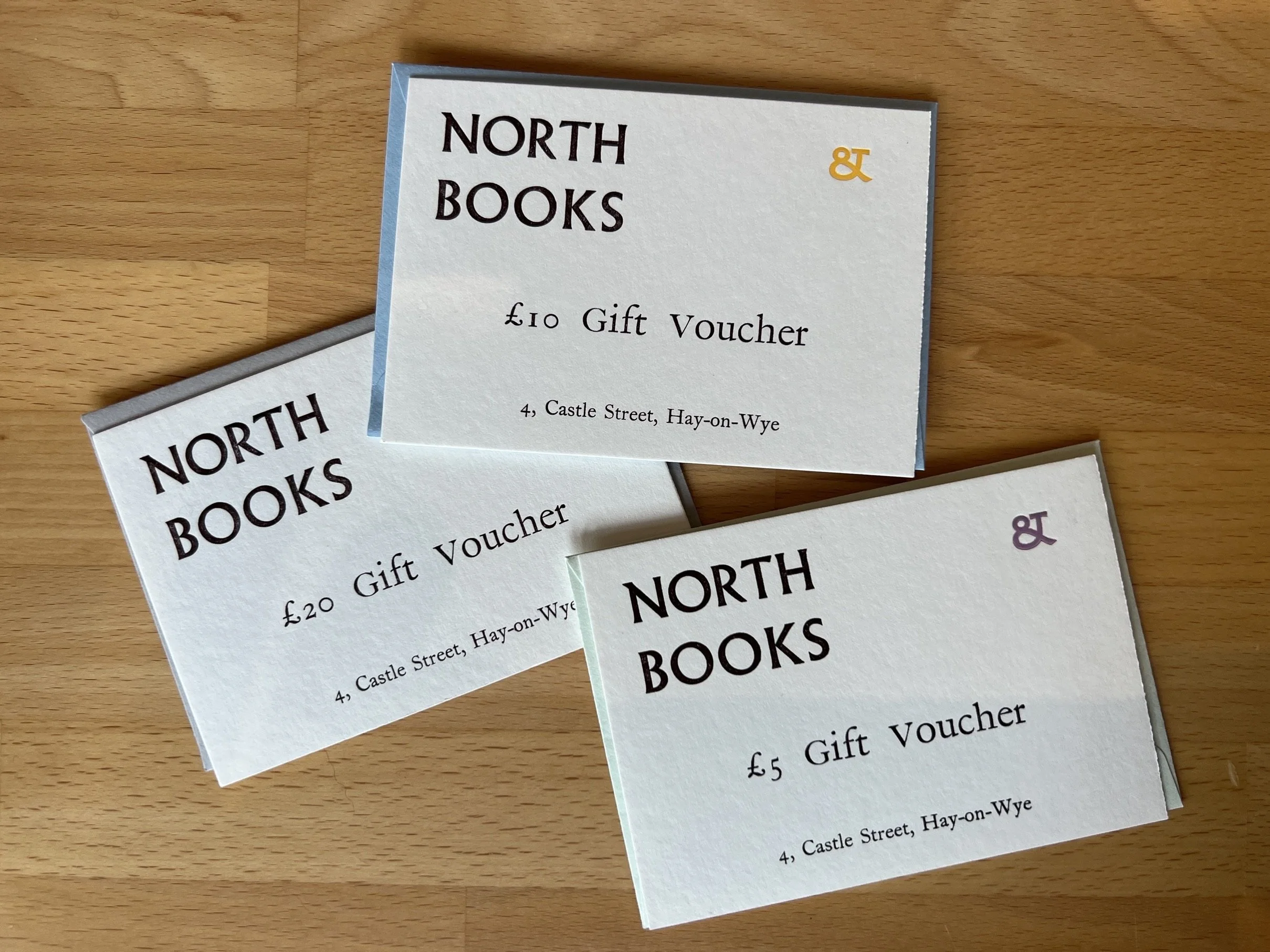 North Books book vouchers