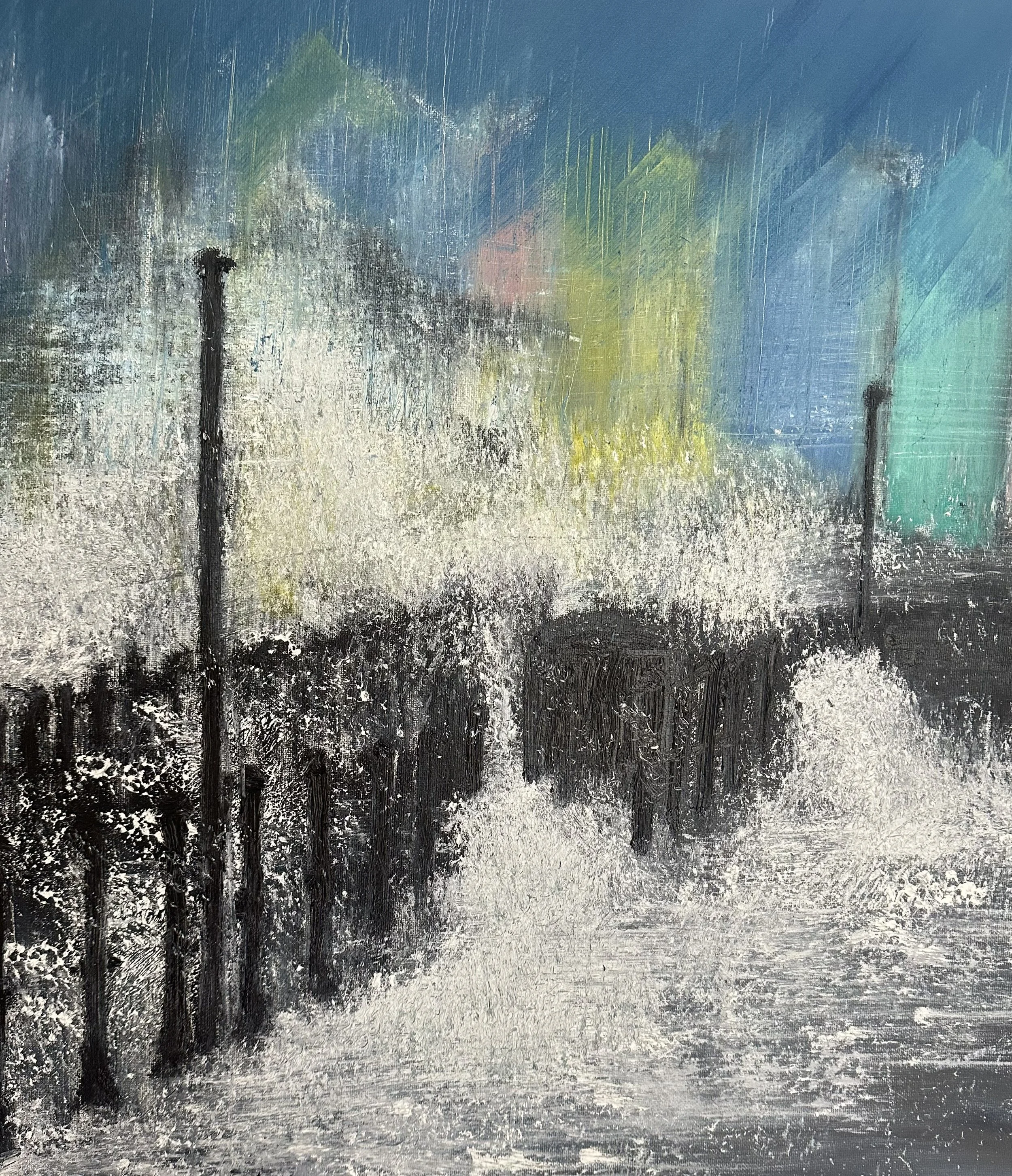 'Coastal Dreamscape' Abstract Original Painting