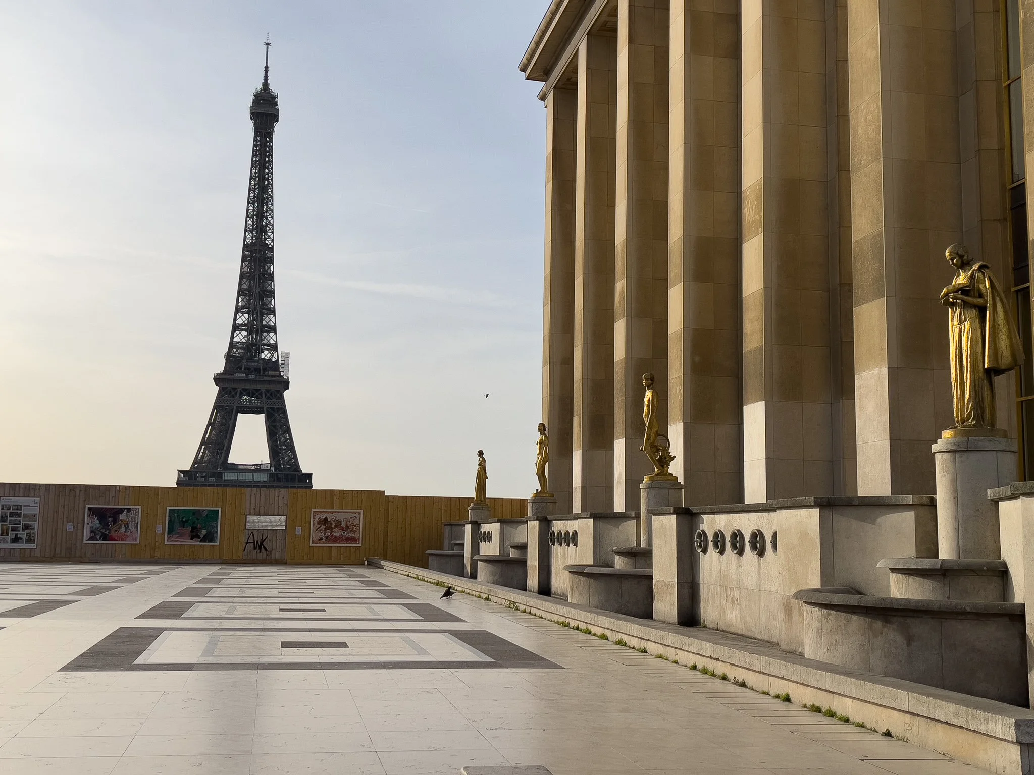 Place du Trocadero - across Seine from Eiffel Tower