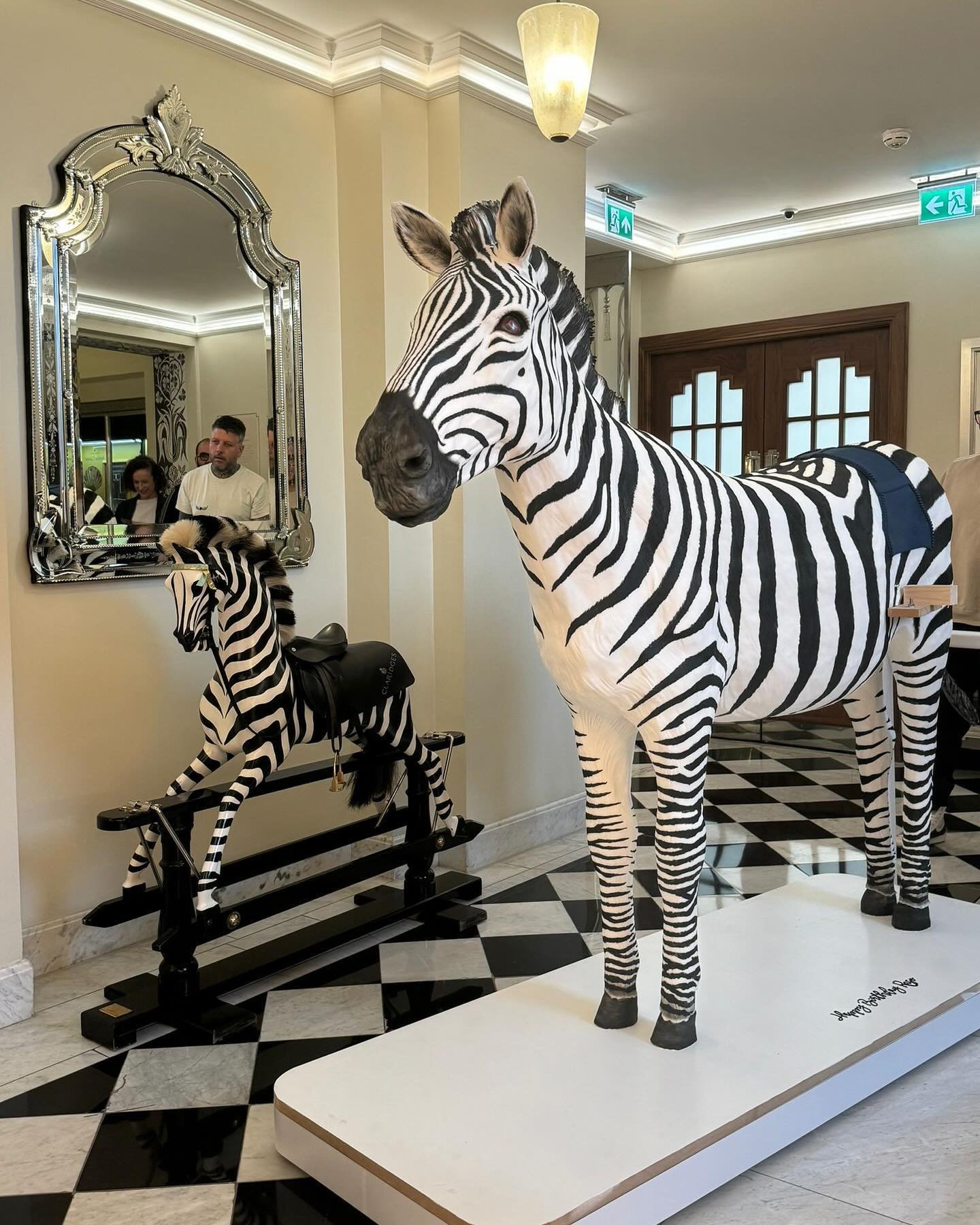 More pictures to come but I couldn&rsquo;t resist a share 🦓🦓🦓

This life size Zebra cake took the best part of two weeks to construct, sculpt and paint. It stood at 1.8m tall and many, many kilos in weight.

We added some saddle bags that held bot